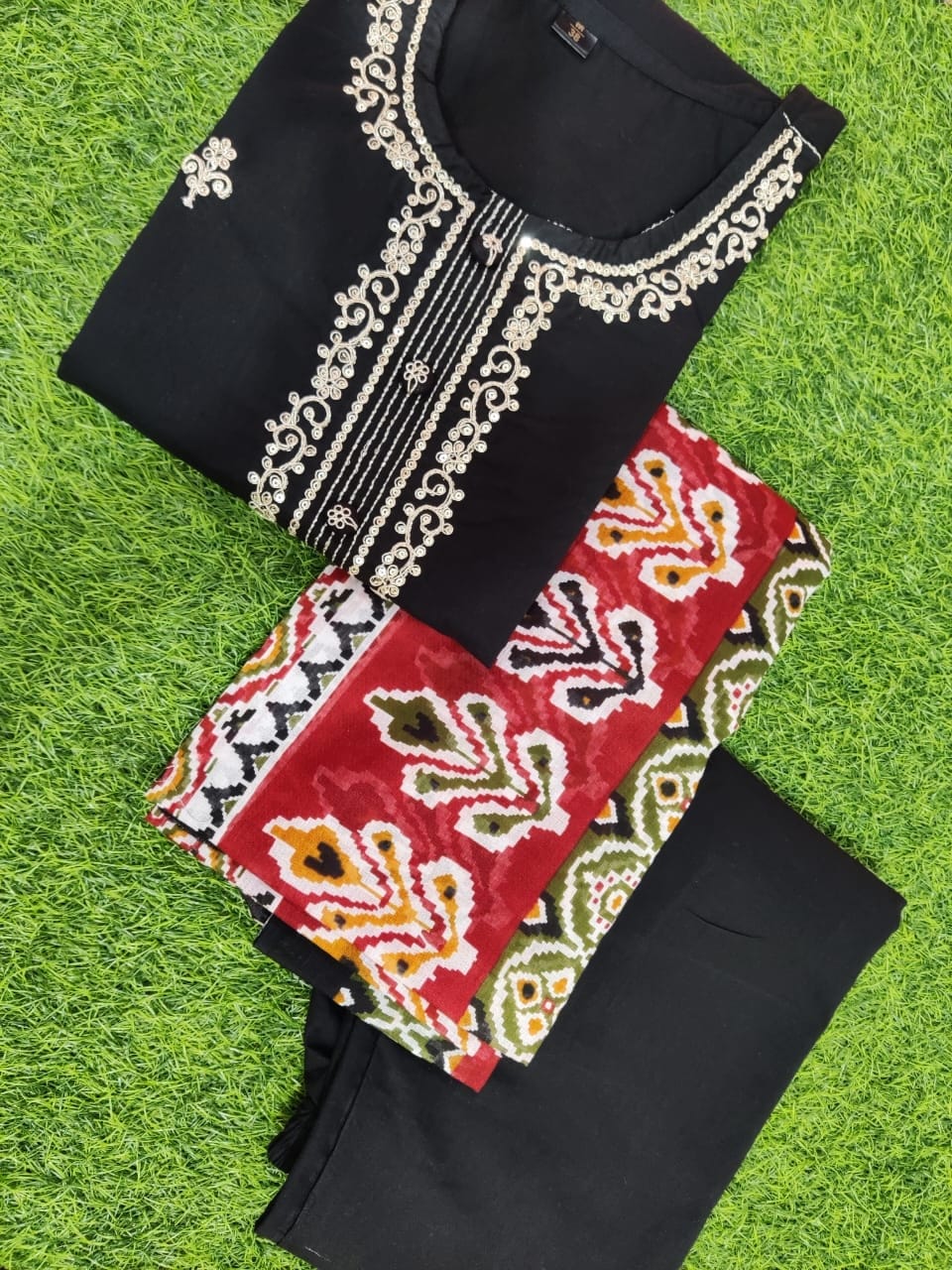 Kalaai Fashion Cotton Printed Wholesale Kurti With Bottom Dupatta Manufacturers
